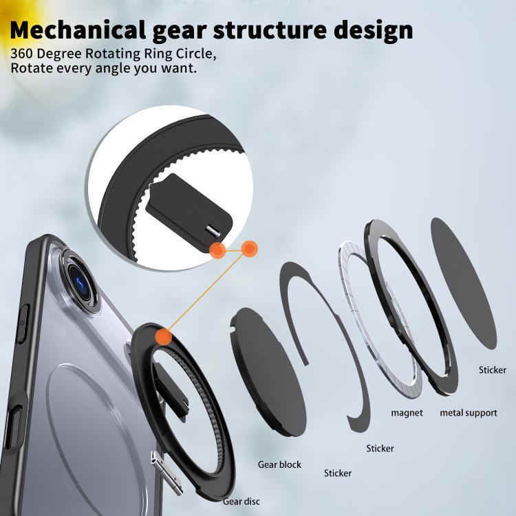 kalebol 360-degree Rotating MagSafe Magnetic Holder Phone Case, For iPhone 17, For iPhone 17 Air