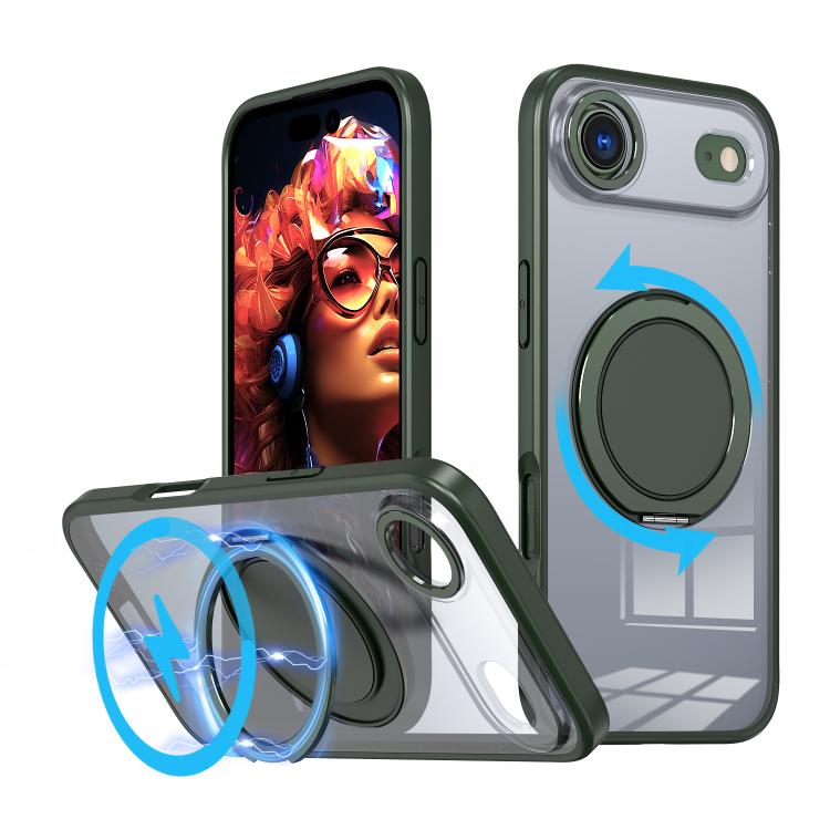 kalebol 360-degree Rotating MagSafe Magnetic Holder Phone Case, For iPhone 16e, For iPhone 16 Plus