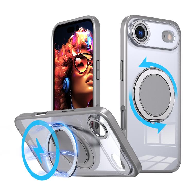 kalebol 360-degree Rotating MagSafe Magnetic Holder Phone Case, For iPhone 16e, For iPhone 16 Plus