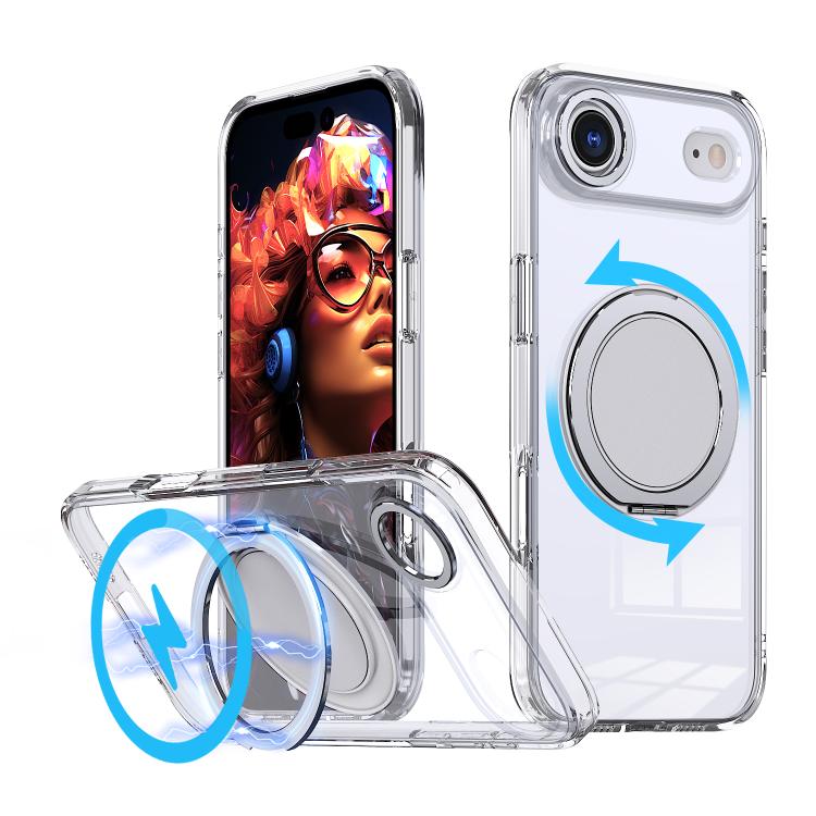 kalebol 360-degree Rotating MagSafe Magnetic Holder Phone Case, For iPhone 16e, For iPhone 16 Plus