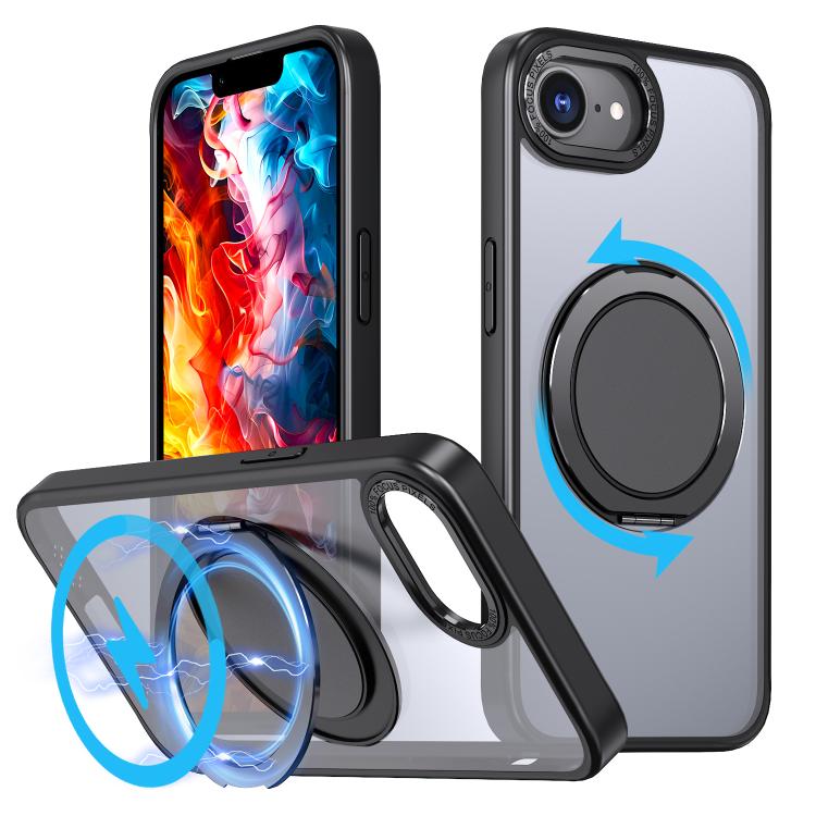 kalebol 360-degree Rotating MagSafe Magnetic Holder Phone Case, For iPhone 16e, For iPhone 16 Plus