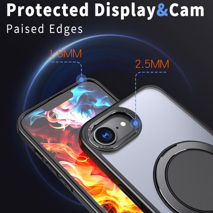 kalebol 360-degree Rotating MagSafe Magnetic Holder Phone Case, For iPhone 16e, For iPhone 16 Plus