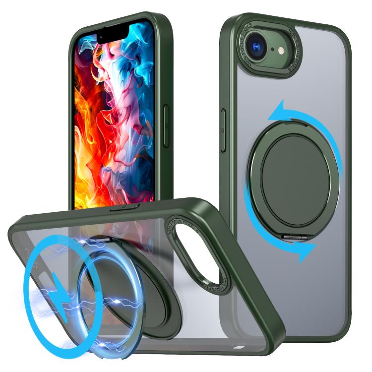 kalebol 360-degree Rotating MagSafe Magnetic Holder Phone Case, For iPhone 16e, For iPhone 16 Plus