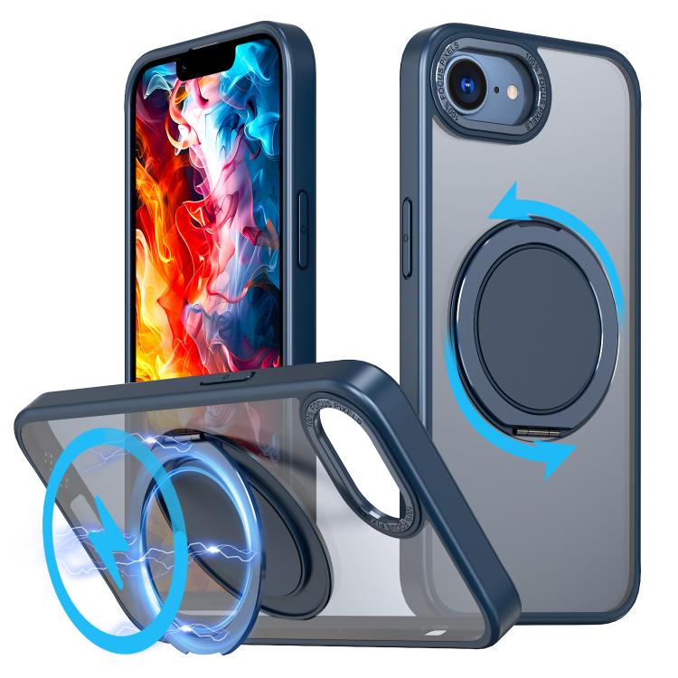 kalebol 360-degree Rotating MagSafe Magnetic Holder Phone Case, For iPhone 16e, For iPhone 16 Plus