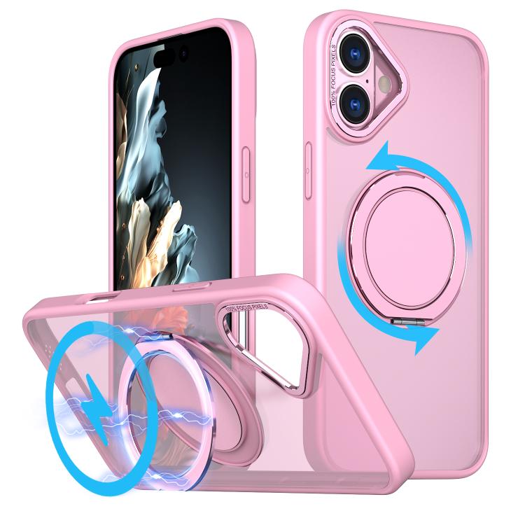kalebol 360-degree Rotating MagSafe Magnetic Holder Phone Case, For iPhone 16e, For iPhone 16 Plus