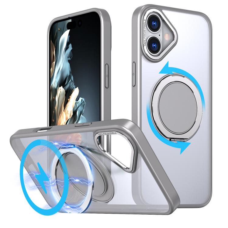 kalebol 360-degree Rotating MagSafe Magnetic Holder Phone Case, For iPhone 16e, For iPhone 16 Plus