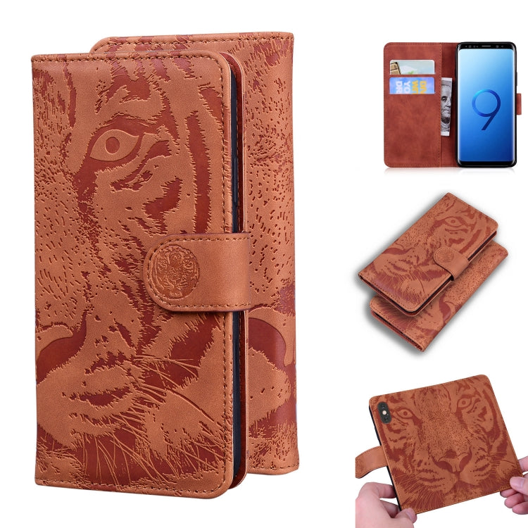 Tiger Embossing Pattern Horizontal Flip Leather Case with Holder & Card Slots & Wallet, For Samsung Galaxy S9, For Samsung Galaxy S9 Plus, For Samsung Galaxy S10, For Samsung Galaxy S10 Lite / A91