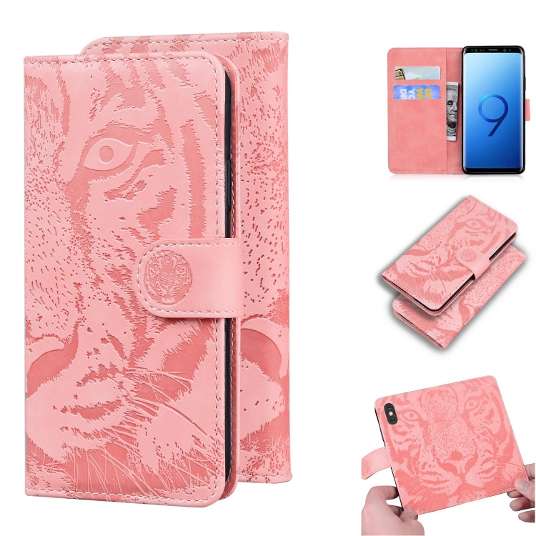 Tiger Embossing Pattern Horizontal Flip Leather Case with Holder & Card Slots & Wallet, For Samsung Galaxy S9, For Samsung Galaxy S9 Plus, For Samsung Galaxy S10, For Samsung Galaxy S10 Lite / A91