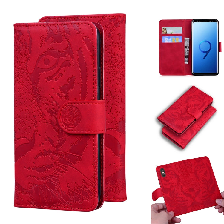 Tiger Embossing Pattern Horizontal Flip Leather Case with Holder & Card Slots & Wallet, For Samsung Galaxy S9, For Samsung Galaxy S9 Plus, For Samsung Galaxy S10, For Samsung Galaxy S10 Lite / A91