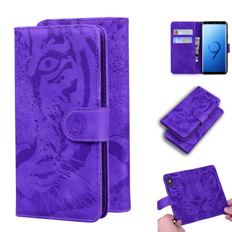 Tiger Embossing Pattern Horizontal Flip Leather Case with Holder & Card Slots & Wallet, For Samsung Galaxy S9, For Samsung Galaxy S9 Plus, For Samsung Galaxy S10, For Samsung Galaxy S10 Lite / A91