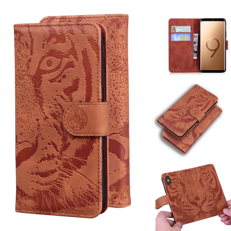 Tiger Embossing Pattern Horizontal Flip Leather Case with Holder & Card Slots & Wallet, For Samsung Galaxy S9, For Samsung Galaxy S9 Plus, For Samsung Galaxy S10, For Samsung Galaxy S10 Lite / A91