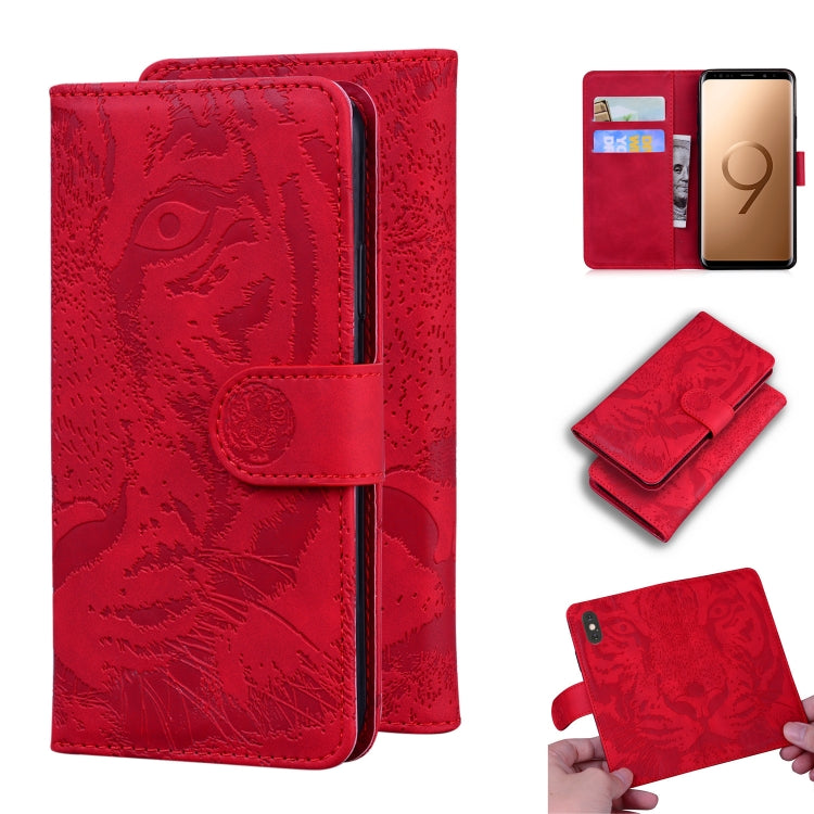 Tiger Embossing Pattern Horizontal Flip Leather Case with Holder & Card Slots & Wallet, For Samsung Galaxy S9, For Samsung Galaxy S9 Plus, For Samsung Galaxy S10, For Samsung Galaxy S10 Lite / A91