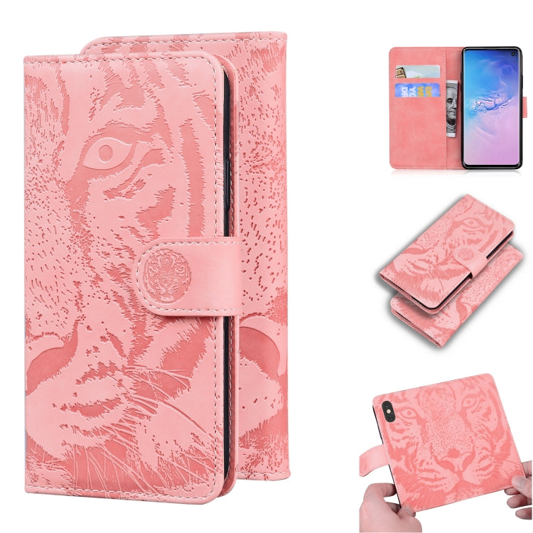 Tiger Embossing Pattern Horizontal Flip Leather Case with Holder & Card Slots & Wallet, For Samsung Galaxy S9, For Samsung Galaxy S9 Plus, For Samsung Galaxy S10, For Samsung Galaxy S10 Lite / A91