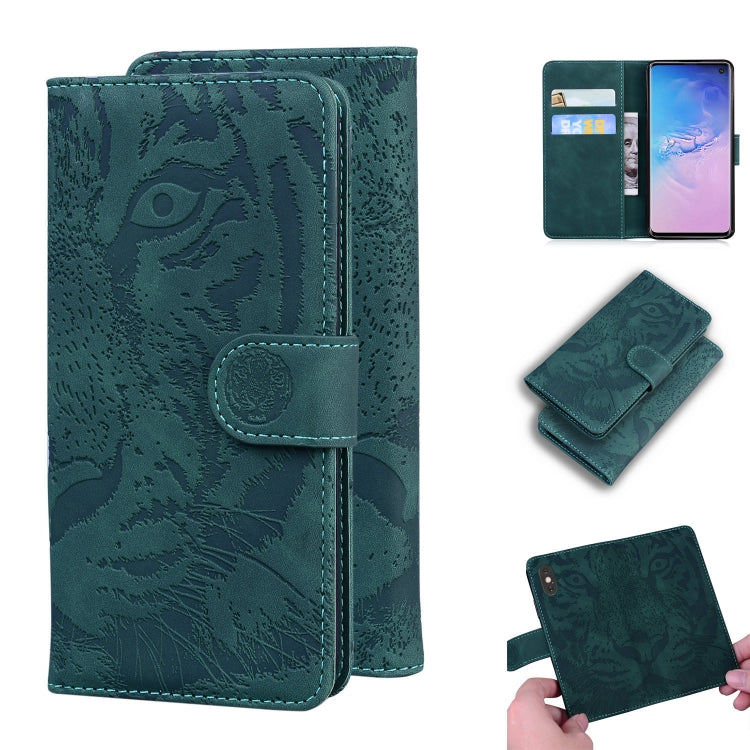 Tiger Embossing Pattern Horizontal Flip Leather Case with Holder & Card Slots & Wallet, For Samsung Galaxy S9, For Samsung Galaxy S9 Plus, For Samsung Galaxy S10, For Samsung Galaxy S10 Lite / A91