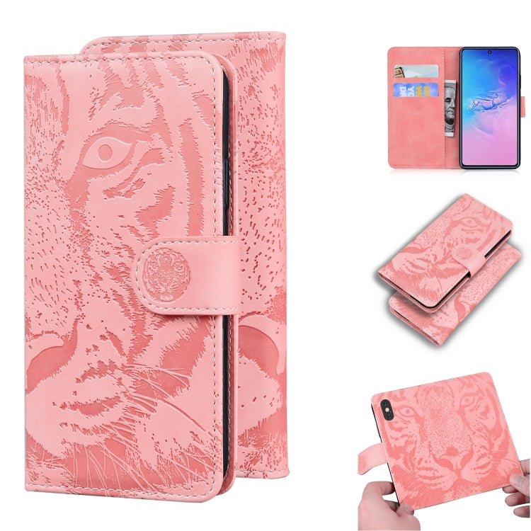 Tiger Embossing Pattern Horizontal Flip Leather Case with Holder & Card Slots & Wallet, For Samsung Galaxy S9, For Samsung Galaxy S9 Plus, For Samsung Galaxy S10, For Samsung Galaxy S10 Lite / A91