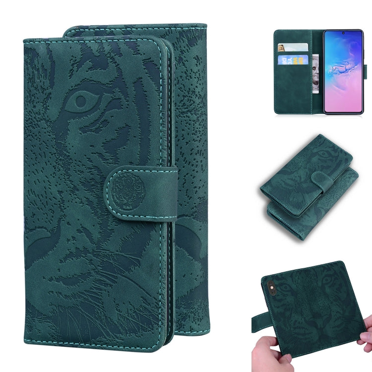 Tiger Embossing Pattern Horizontal Flip Leather Case with Holder & Card Slots & Wallet, For Samsung Galaxy S9, For Samsung Galaxy S9 Plus, For Samsung Galaxy S10, For Samsung Galaxy S10 Lite / A91