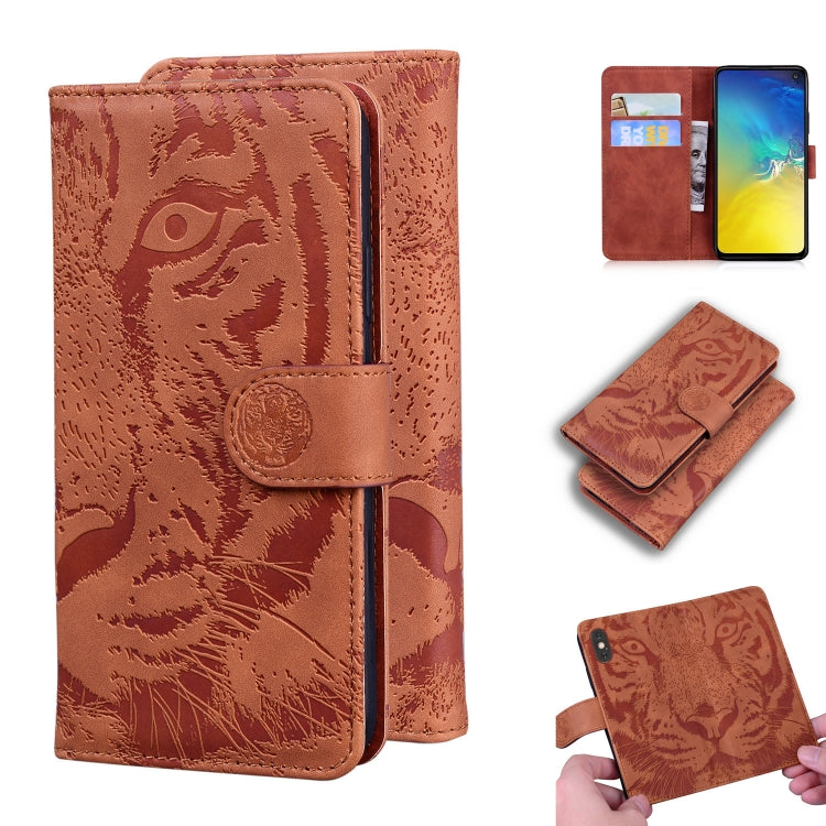 Tiger Embossing Pattern Horizontal Flip Leather Case with Holder & Card Slots & Wallet, For Samsung Galaxy S10 Plus, For Samsung Galaxy S10e, For Samsung Galaxy S20, For Samsung Galaxy S20 Plus