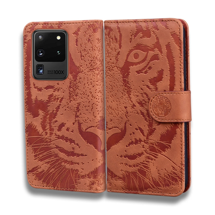 Tiger Embossing Pattern Horizontal Flip Leather Case with Holder & Card Slots & Wallet, For Samsung Galaxy S20 Ultra, For Samsung Galaxy A20 / A30