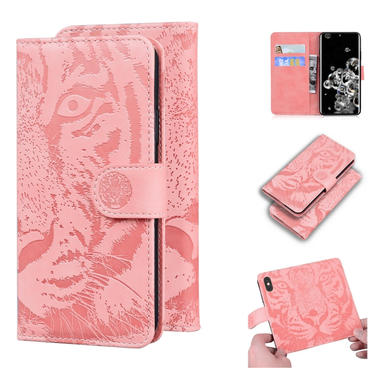 Tiger Embossing Pattern Horizontal Flip Leather Case with Holder & Card Slots & Wallet, For Samsung Galaxy S20 Ultra, For Samsung Galaxy A20 / A30