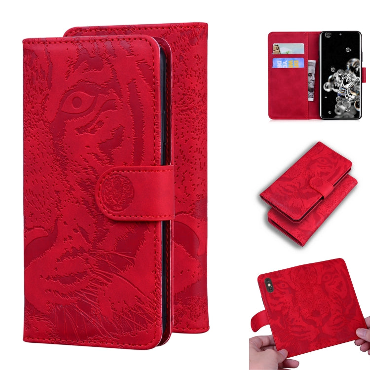 Tiger Embossing Pattern Horizontal Flip Leather Case with Holder & Card Slots & Wallet, For Samsung Galaxy S20 Ultra, For Samsung Galaxy A20 / A30