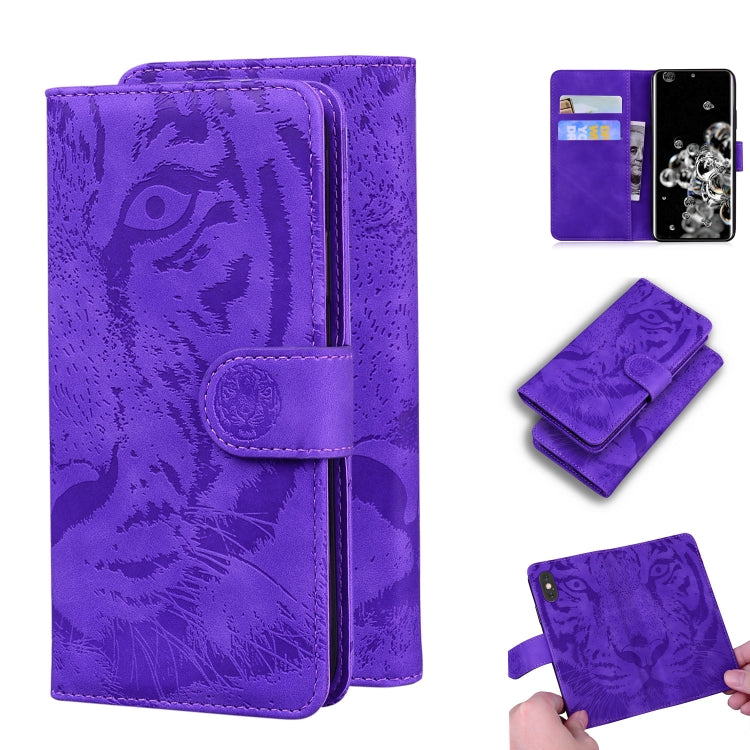 Tiger Embossing Pattern Horizontal Flip Leather Case with Holder & Card Slots & Wallet, For Samsung Galaxy S20 Ultra, For Samsung Galaxy A20 / A30