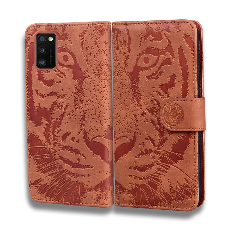 Tiger Embossing Pattern Horizontal Flip Leather Case with Holder & Card Slots & Wallet, For Samsung Galaxy A41, For Samsung Galaxy M31, For Samsung Galaxy A01, For Samsung Galaxy A6 (2018)
