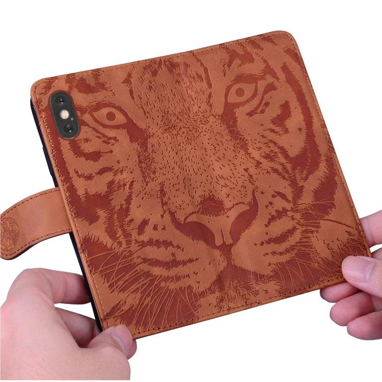 Tiger Embossing Pattern Horizontal Flip Leather Case with Holder & Card Slots & Wallet, For Samsung Galaxy A41, For Samsung Galaxy M31, For Samsung Galaxy A01, For Samsung Galaxy A6 (2018)