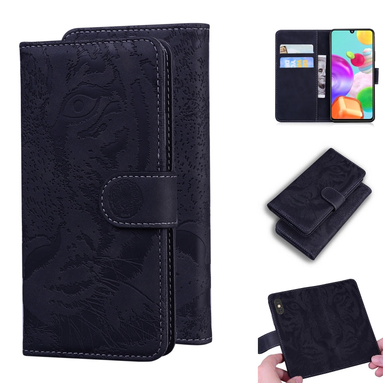 Tiger Embossing Pattern Horizontal Flip Leather Case with Holder & Card Slots & Wallet, For Samsung Galaxy A41, For Samsung Galaxy M31, For Samsung Galaxy A01, For Samsung Galaxy A6 (2018)