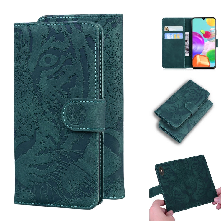 Tiger Embossing Pattern Horizontal Flip Leather Case with Holder & Card Slots & Wallet, For Samsung Galaxy A41, For Samsung Galaxy M31, For Samsung Galaxy A01, For Samsung Galaxy A6 (2018)