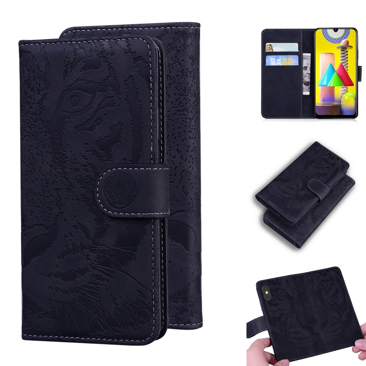 Tiger Embossing Pattern Horizontal Flip Leather Case with Holder & Card Slots & Wallet, For Samsung Galaxy A41, For Samsung Galaxy M31, For Samsung Galaxy A01, For Samsung Galaxy A6 (2018)