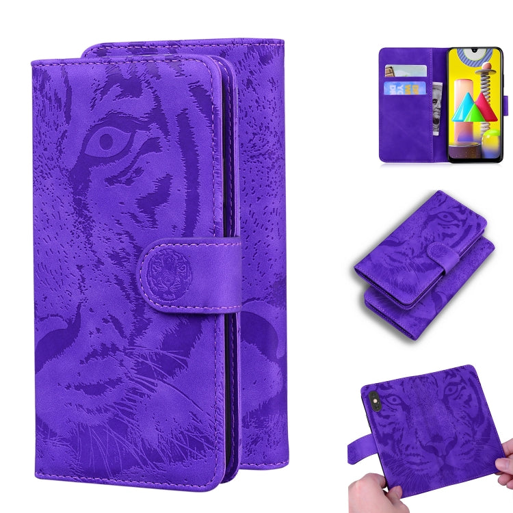 Tiger Embossing Pattern Horizontal Flip Leather Case with Holder & Card Slots & Wallet, For Samsung Galaxy A41, For Samsung Galaxy M31, For Samsung Galaxy A01, For Samsung Galaxy A6 (2018)
