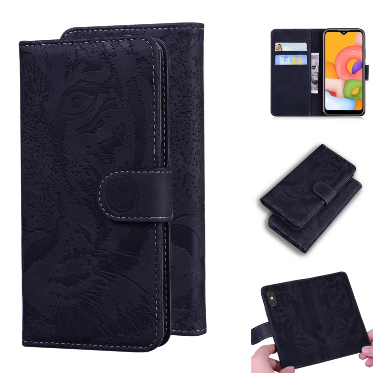 Tiger Embossing Pattern Horizontal Flip Leather Case with Holder & Card Slots & Wallet, For Samsung Galaxy A41, For Samsung Galaxy M31, For Samsung Galaxy A01, For Samsung Galaxy A6 (2018)