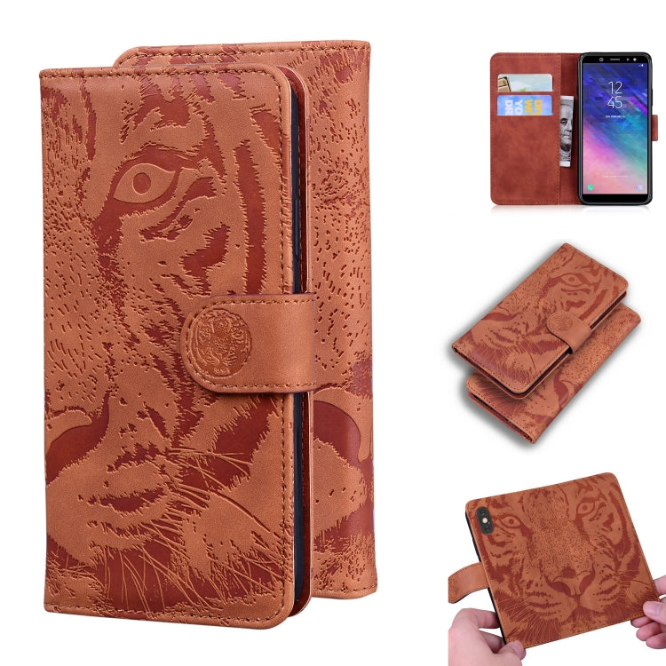 Tiger Embossing Pattern Horizontal Flip Leather Case with Holder & Card Slots & Wallet, For Samsung Galaxy A41, For Samsung Galaxy M31, For Samsung Galaxy A01, For Samsung Galaxy A6 (2018)