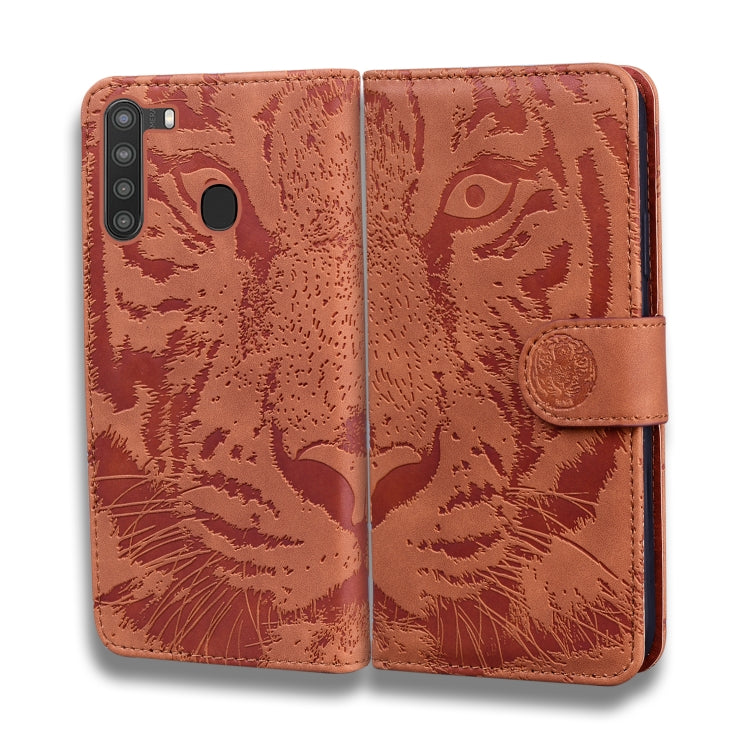Tiger Embossing Pattern Horizontal Flip Leather Case with Holder & Card Slots & Wallet, For Samsung Galaxy A21, For Samsung Galaxy A40, For Samsung Galaxy A50 / A30s, For Samsung Galaxy A51 4G