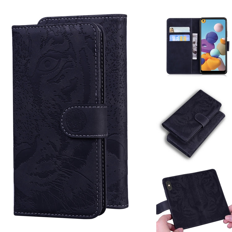 Tiger Embossing Pattern Horizontal Flip Leather Case with Holder & Card Slots & Wallet, For Samsung Galaxy A21, For Samsung Galaxy A40, For Samsung Galaxy A50 / A30s, For Samsung Galaxy A51 4G
