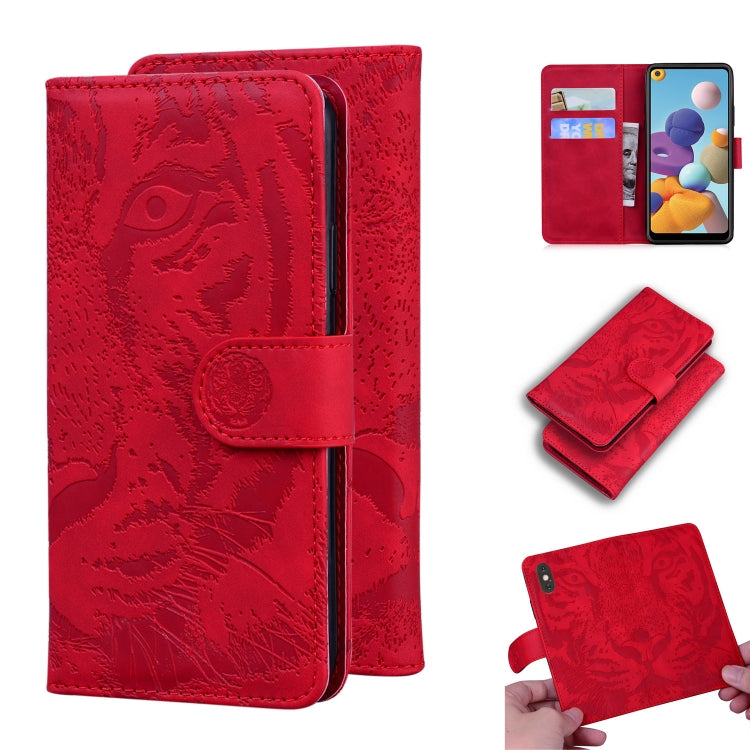Tiger Embossing Pattern Horizontal Flip Leather Case with Holder & Card Slots & Wallet, For Samsung Galaxy A21, For Samsung Galaxy A40, For Samsung Galaxy A50 / A30s, For Samsung Galaxy A51 4G