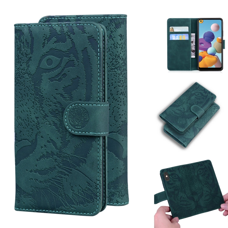 Tiger Embossing Pattern Horizontal Flip Leather Case with Holder & Card Slots & Wallet, For Samsung Galaxy A21, For Samsung Galaxy A40, For Samsung Galaxy A50 / A30s, For Samsung Galaxy A51 4G