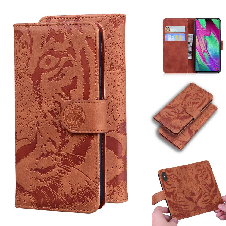 Tiger Embossing Pattern Horizontal Flip Leather Case with Holder & Card Slots & Wallet, For Samsung Galaxy A21, For Samsung Galaxy A40, For Samsung Galaxy A50 / A30s, For Samsung Galaxy A51 4G