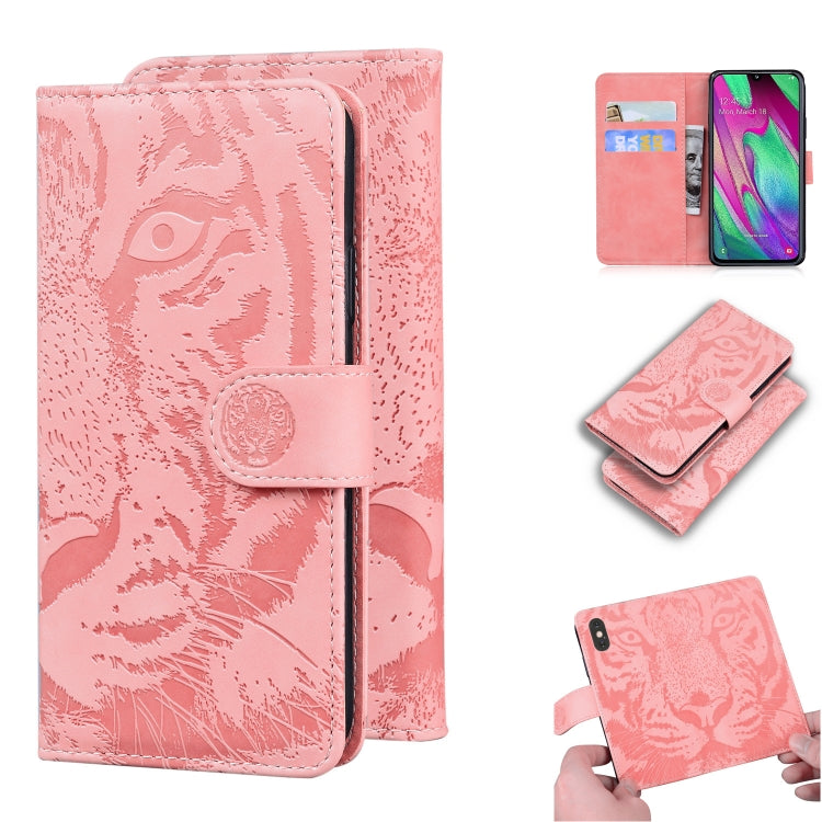 Tiger Embossing Pattern Horizontal Flip Leather Case with Holder & Card Slots & Wallet, For Samsung Galaxy A21, For Samsung Galaxy A40, For Samsung Galaxy A50 / A30s, For Samsung Galaxy A51 4G