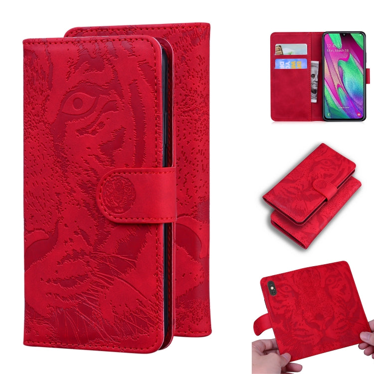 Tiger Embossing Pattern Horizontal Flip Leather Case with Holder & Card Slots & Wallet, For Samsung Galaxy A21, For Samsung Galaxy A40, For Samsung Galaxy A50 / A30s, For Samsung Galaxy A51 4G