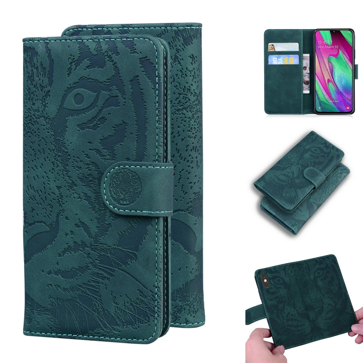 Tiger Embossing Pattern Horizontal Flip Leather Case with Holder & Card Slots & Wallet, For Samsung Galaxy A21, For Samsung Galaxy A40, For Samsung Galaxy A50 / A30s, For Samsung Galaxy A51 4G