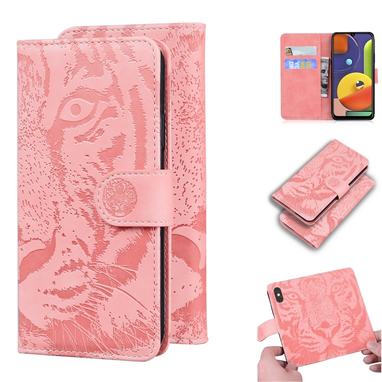 Tiger Embossing Pattern Horizontal Flip Leather Case with Holder & Card Slots & Wallet, For Samsung Galaxy A21, For Samsung Galaxy A40, For Samsung Galaxy A50 / A30s, For Samsung Galaxy A51 4G