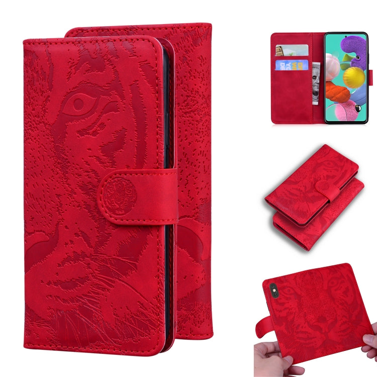 Tiger Embossing Pattern Horizontal Flip Leather Case with Holder & Card Slots & Wallet, For Samsung Galaxy A21, For Samsung Galaxy A40, For Samsung Galaxy A50 / A30s, For Samsung Galaxy A51 4G