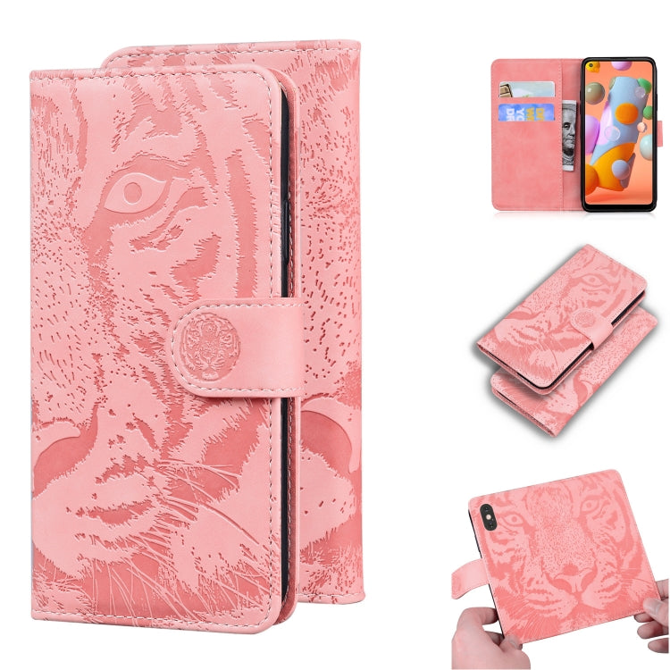 Tiger Embossing Pattern Horizontal Flip Leather Case with Holder & Card Slots & Wallet, For Samsung Galaxy A70 / A70s, For Samsung Galaxy A71 4G, For Samsung Galaxy A11 (EU Version), For Samsung Galaxy A21s