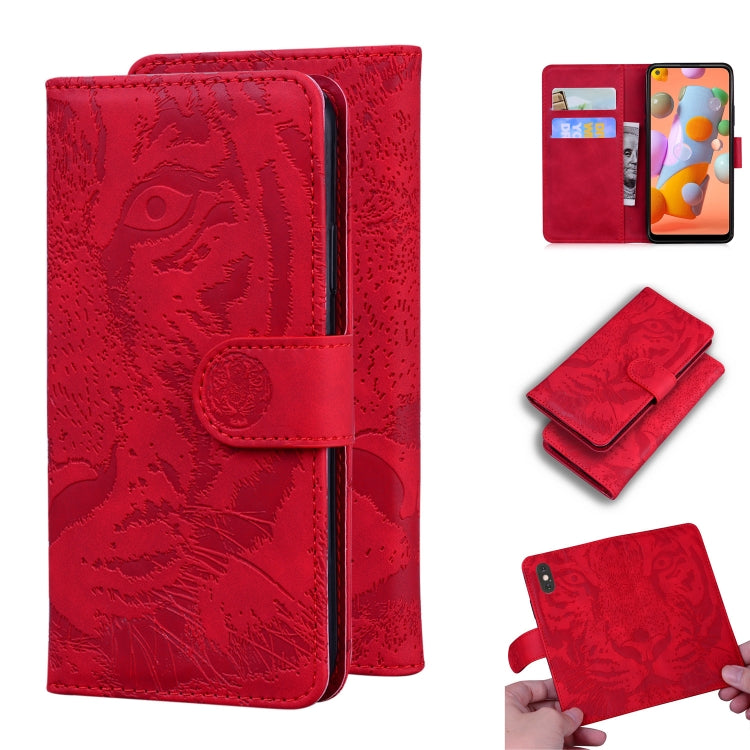 Tiger Embossing Pattern Horizontal Flip Leather Case with Holder & Card Slots & Wallet, For Samsung Galaxy A70 / A70s, For Samsung Galaxy A71 4G, For Samsung Galaxy A11 (EU Version), For Samsung Galaxy A21s