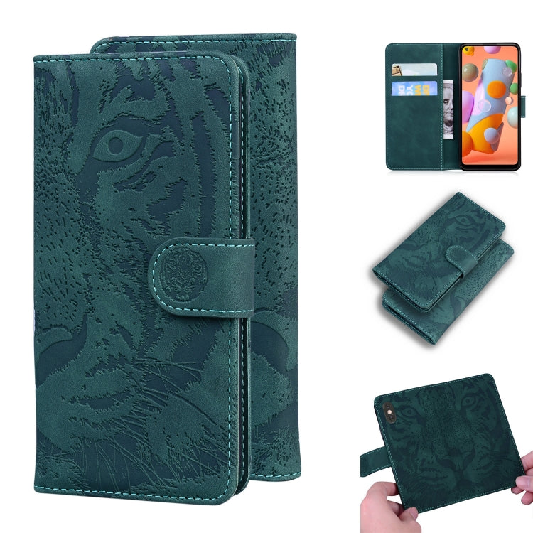 Tiger Embossing Pattern Horizontal Flip Leather Case with Holder & Card Slots & Wallet, For Samsung Galaxy A70 / A70s, For Samsung Galaxy A71 4G, For Samsung Galaxy A11 (EU Version), For Samsung Galaxy A21s