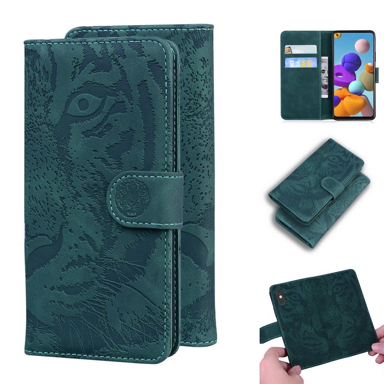 Tiger Embossing Pattern Horizontal Flip Leather Case with Holder & Card Slots & Wallet, For Samsung Galaxy A70 / A70s, For Samsung Galaxy A71 4G, For Samsung Galaxy A11 (EU Version), For Samsung Galaxy A21s