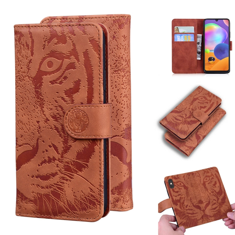 Tiger Embossing Pattern Horizontal Flip Leather Case with Holder & Card Slots & Wallet, For Samsung Galaxy A31, For Samsung Galaxy A51 5G, For Samsung Galaxy A71 5G