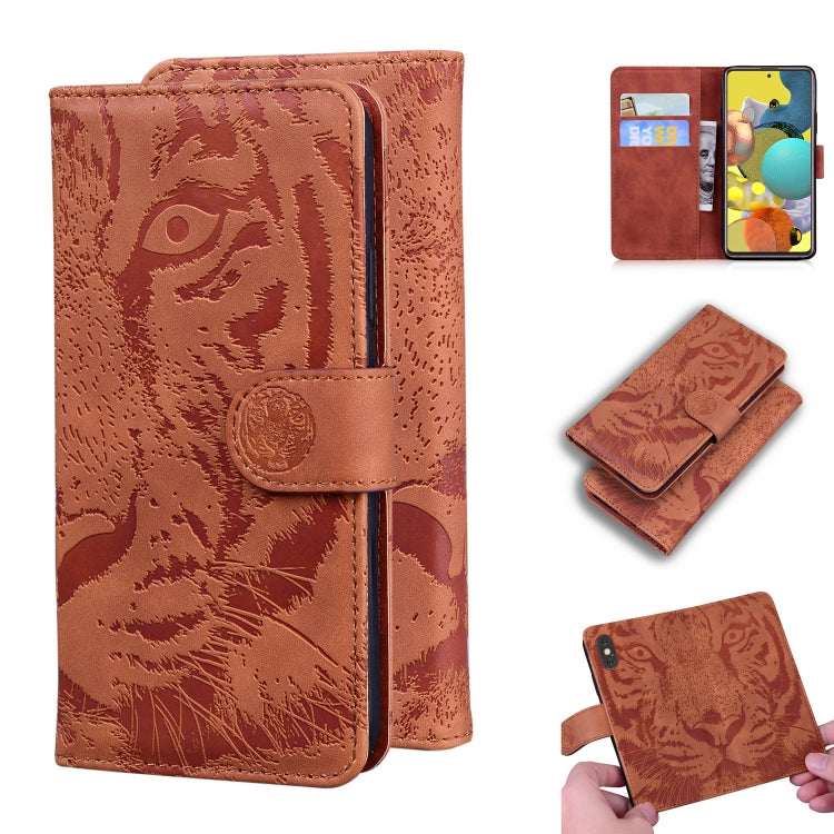 Tiger Embossing Pattern Horizontal Flip Leather Case with Holder & Card Slots & Wallet, For Samsung Galaxy A31, For Samsung Galaxy A51 5G, For Samsung Galaxy A71 5G