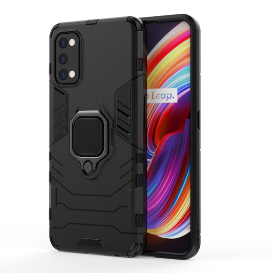 Shockproof Galaxy M51 case with magnetic ring holder, PC TPU protective design